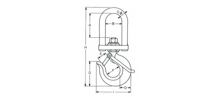 IHM絕緣起重吊鉤尺寸圖 IHM絕緣起重吊鉤尺寸圖