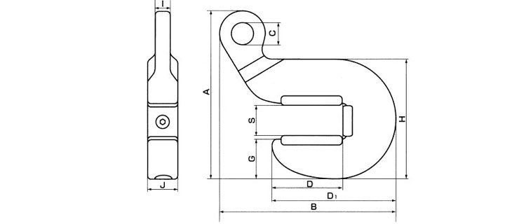 FH無傷鋼板夾具尺寸圖 FH無傷鋼板夾具尺寸圖