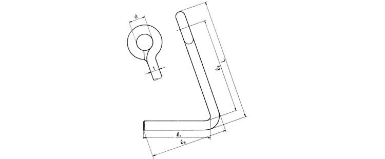 PF鋼板起重吊具尺寸圖 PF鋼板起重吊具尺寸圖