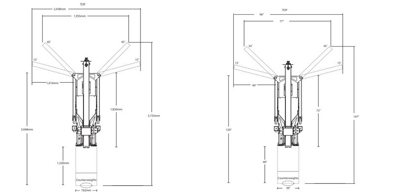 微型起重機(jī)尺寸圖