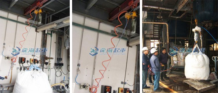 化工染料廠物料裝卸用氣動葫蘆 化工染料廠物料裝卸用氣動葫蘆