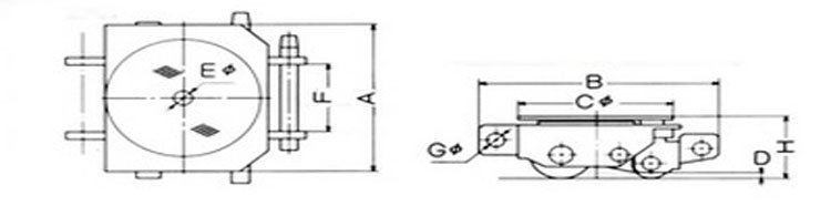 DSB型DAIKI搬運小坦克尺寸圖