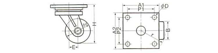 TIRROLLER CF型搬運小坦克,CF型搬運小坦克尺寸圖