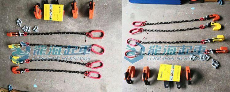 單腿鏈條成套吊具實物圖 單腿鏈條成套吊具實物圖