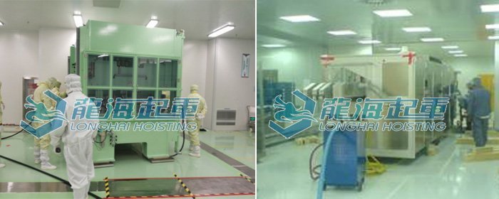 20噸氣墊搬運車使用案例之變電站設備安裝