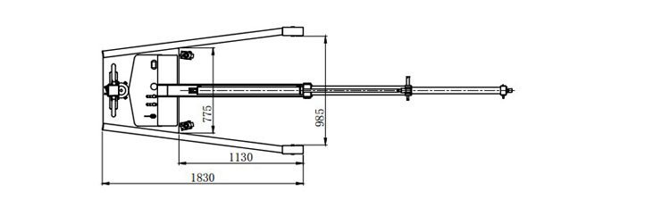 龍升電動液壓小吊機尺寸圖 龍升電動液壓小吊機尺寸圖